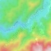Топографическая карта 藤原ダム, высота, рельеф