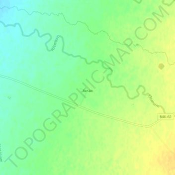 Топографическая карта Актал, высота, рельеф