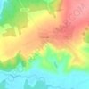 Топографическая карта Румянцево, высота, рельеф