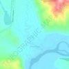 Топографическая карта Усть-Обор, высота, рельеф