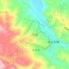 Топографическая карта 大山包, высота, рельеф