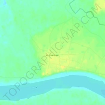 Топографическая карта Салтымаково, высота, рельеф
