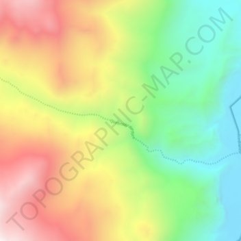 Топографическая карта Quebrada del Toro, высота, рельеф