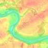 Топографическая карта Поволжье, высота, рельеф