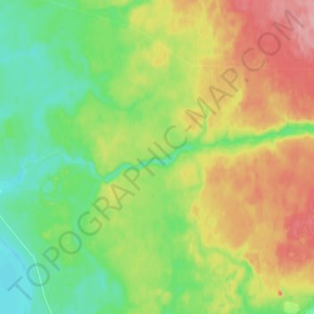 Топографическая карта Шултус, высота, рельеф