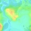 Топографическая карта Якунино, высота, рельеф