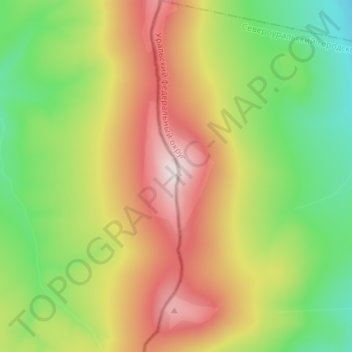 Топографическая карта Хозатумп, высота, рельеф