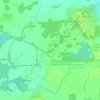 Топографическая карта Елево, высота, рельеф