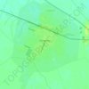 Топографическая карта Айтеке би, высота, рельеф