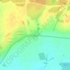 Топографическая карта Тетерино, высота, рельеф