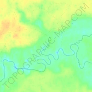 Топографическая карта Рыбалка, высота, рельеф