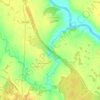 Топографическая карта Кисть, высота, рельеф