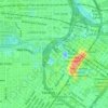 Топографическая карта Sam Houston Park, высота, рельеф