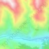 Топографическая карта Гунух, высота, рельеф