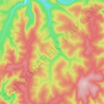 Топографическая карта Большой Валай, высота, рельеф