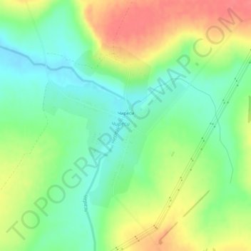 Топографическая карта Чиреси, высота, рельеф