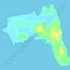 Топографическая карта Landfall Island, высота, рельеф