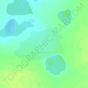 Топографическая карта Арылах (Жархан), высота, рельеф