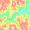 Топографическая карта Темник, высота, рельеф