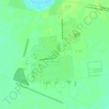 Топографическая карта Орехово, высота, рельеф