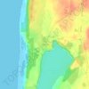 Топографическая карта Синявино, высота, рельеф