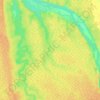 Топографическая карта Мезень, высота, рельеф