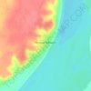 Топографическая карта Мутный Материк, высота, рельеф