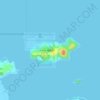 Топографическая карта 纯洲岛, высота, рельеф