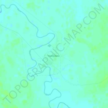 Топографическая карта Коновалово, высота, рельеф