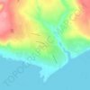Топографическая карта Горный Балыклей, высота, рельеф
