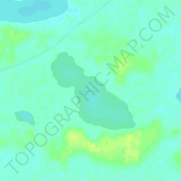 Топографическая карта озеро Черное, высота, рельеф