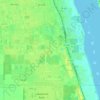Топографическая карта Florida Ridge, высота, рельеф