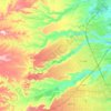 Топографическая карта وادي أوبير, высота, рельеф