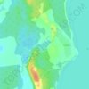 Топографическая карта Святое озеро, высота, рельеф