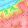 Топографическая карта Арефино, высота, рельеф