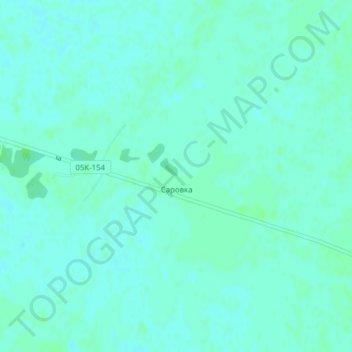 Топографическая карта Саровка, высота, рельеф