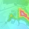Топографическая карта Озеро Лопота, высота, рельеф