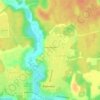 Топографическая карта Новопареево, высота, рельеф