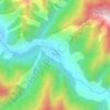 Топографическая карта Уожан, высота, рельеф