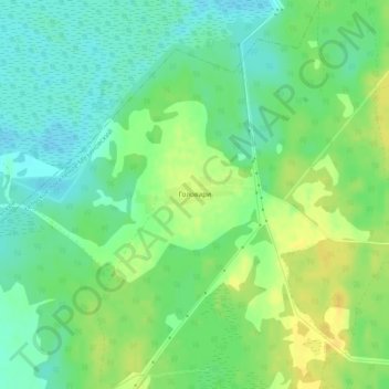 Топографическая карта Головари, высота, рельеф