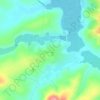 Топографическая карта Колово, высота, рельеф