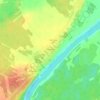 Топографическая карта Акишево, высота, рельеф