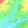 Топографическая карта Кожевенное, высота, рельеф