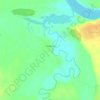 Топографическая карта Турбинская, высота, рельеф