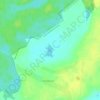 Топографическая карта озеро Ильмень, высота, рельеф