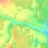 Топографическая карта Покровское-Жуково, высота, рельеф