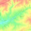 Топографическая карта Еруслан, высота, рельеф