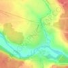 Топографическая карта Новоисетское, высота, рельеф