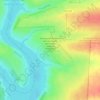 Топографическая карта Линия разграничения между основной частью Украины и ОРДЛО (отдельными районами Донецкой и Луганской областей), высота, рельеф