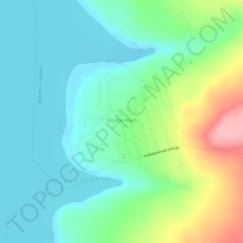 Топографическая карта Шумилово, высота, рельеф